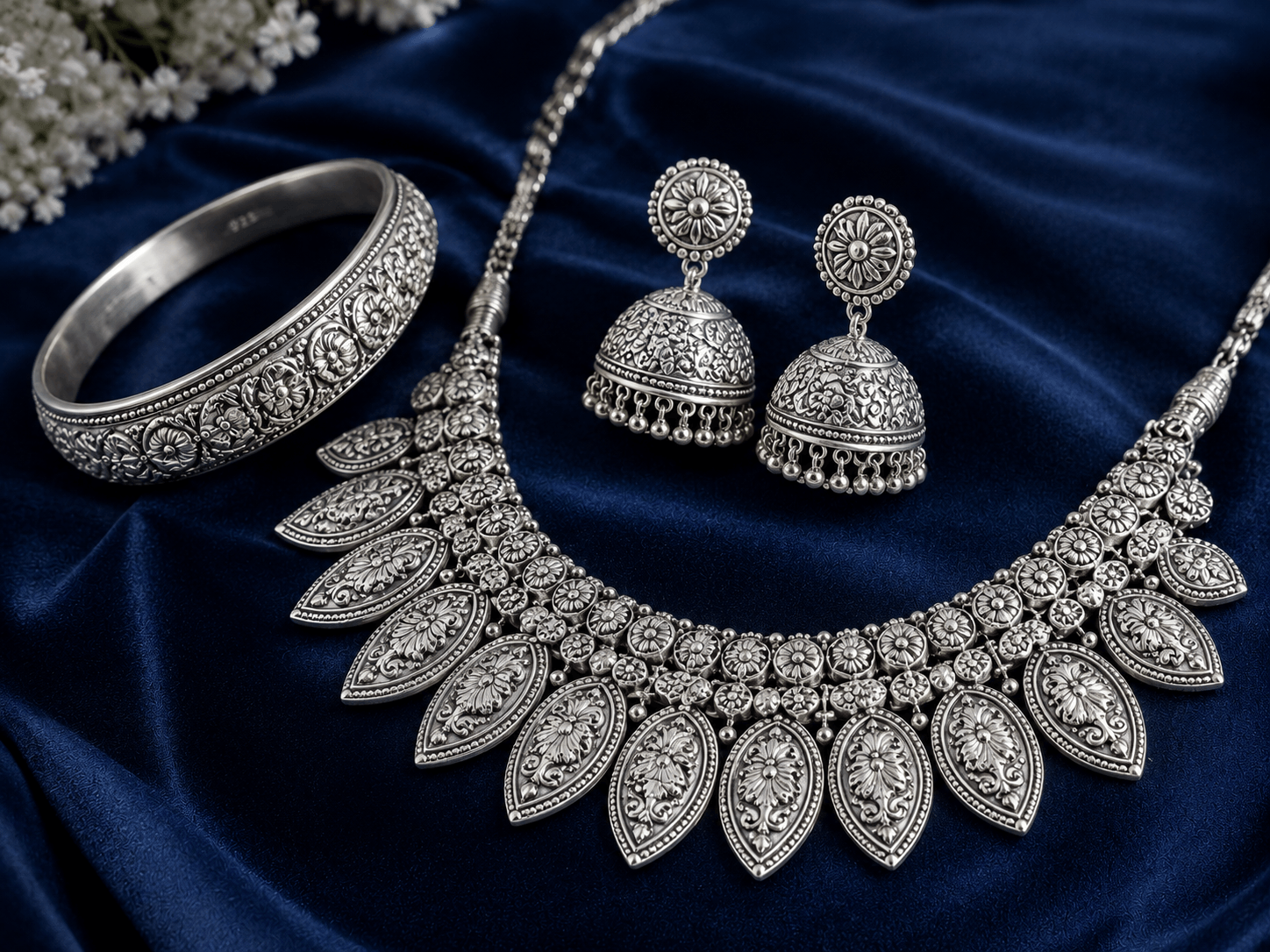 Silver jewellery collection